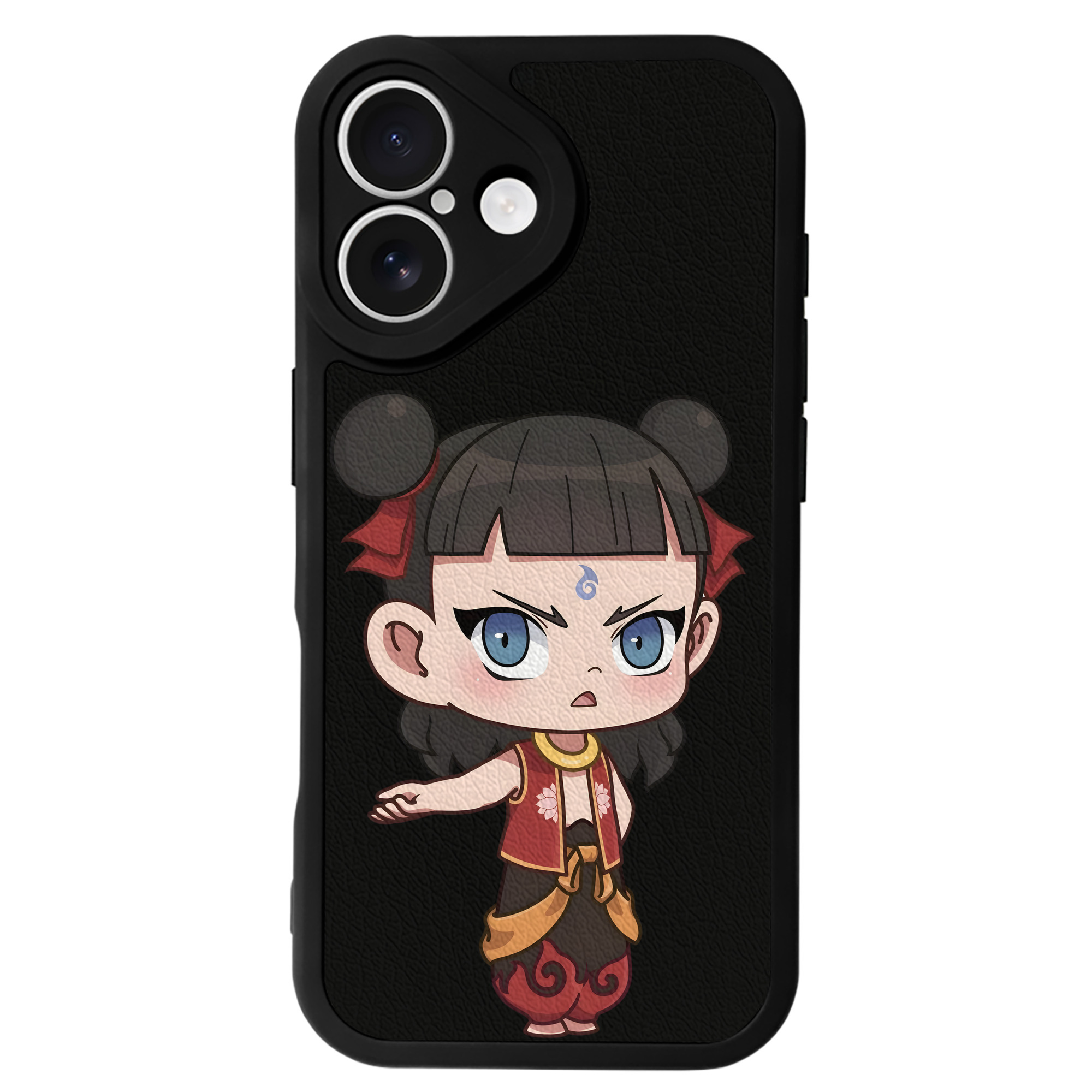 （画像用） Ne Zha 2 ナタ 魔童の大暴れ 【iPhone 16シリーズ対応】シリコンスマホケース（レザー調） 材質：シリコン